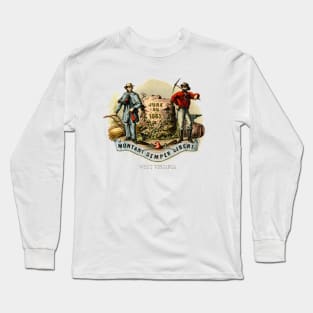 1876 West Virginia Coat of Arms Long Sleeve T-Shirt